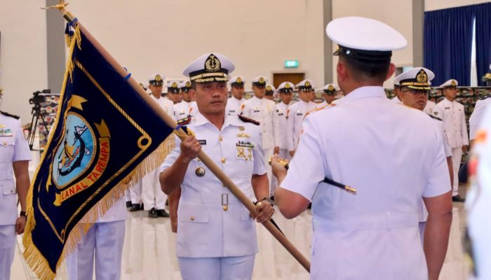 Letkol Laut Romi Sitorus Resmi Pimpin Lanal Tarempa