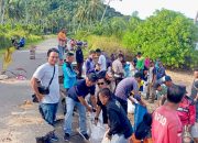 Semen Mengeras Jadi Penahan Ombak Darurat di Pasir Panjang