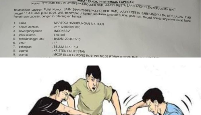 Dugaan Pengeroyokan di Batu Aji, Dua Remaja Lapor Polisi