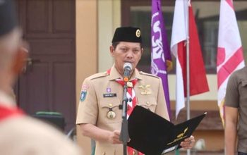 Raja Bayu Kukuhkan Tiga Unsur Pengurus Pramuka Anambas